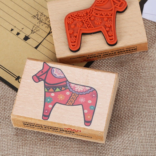 1 Piese cockhorse/hobbyhorse Stamp - Diary Rubber Stamp - Wood  Stamp - EM63228