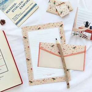Flower&Bird Style Stationery and Envelope Set - Writing Paper, Letter Paper - Invitation, Party, Filofax, Diary