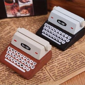 Drucker Stil Holz Büroklammern -Kartenhalter Memo Clip Notizclip