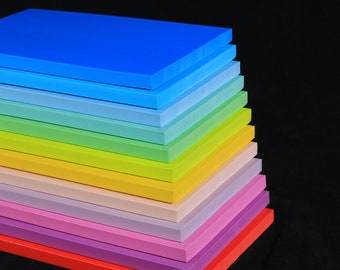 Bloque de sello de goma de color sólido: tallado DIY, 15 cm x 10 cm