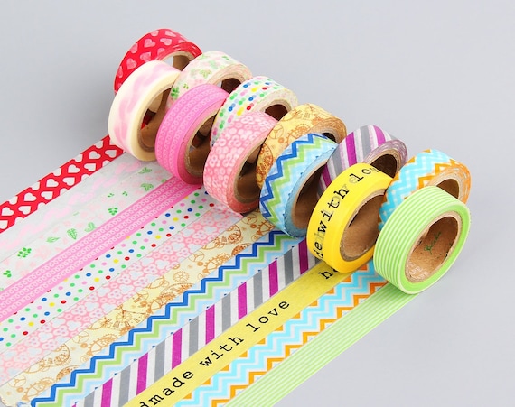 12 Rolls Washi Tapes Japanese Washi Tape Masking Tape Deco Tape Filofax  Gift Wrapping-ems62122 