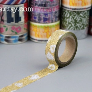 Glitter Washi Tape: Golden Japanese Masking Tape