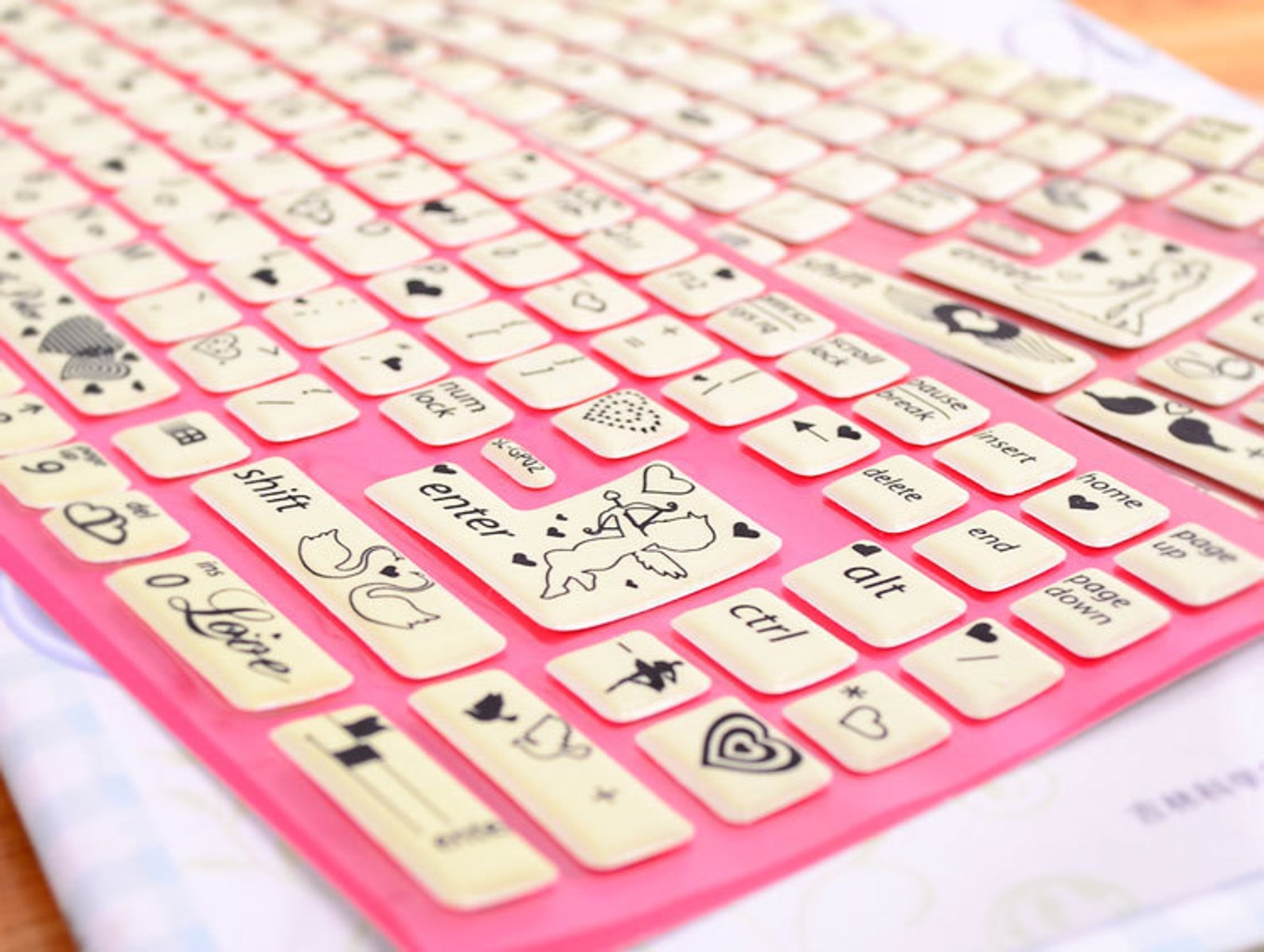 1 Sheet Luminous 3D Foam Keyboard Sticker Keyboard Decals Etsy