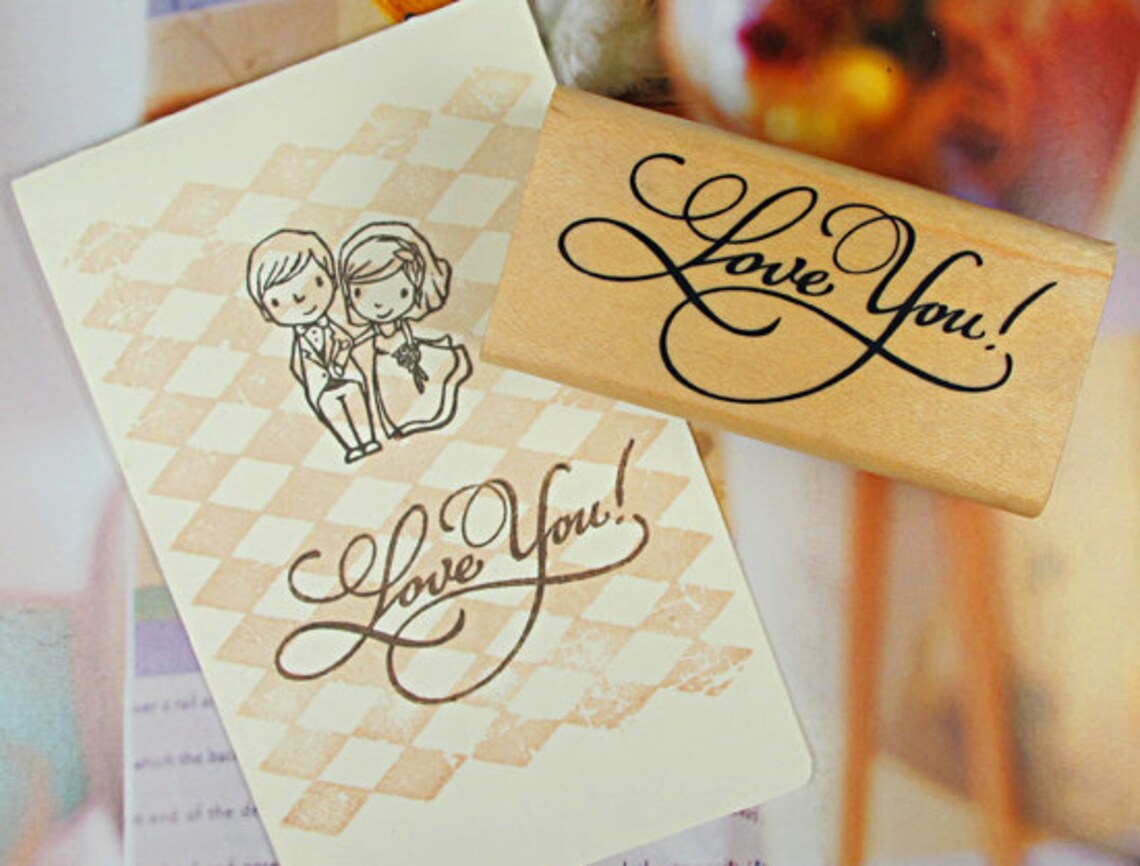 thumbnail image 2 of "Slay The Day" Wood Rubber Stamp - 2x2 Inch Craft Stamp For DIY Projects 2 of 13