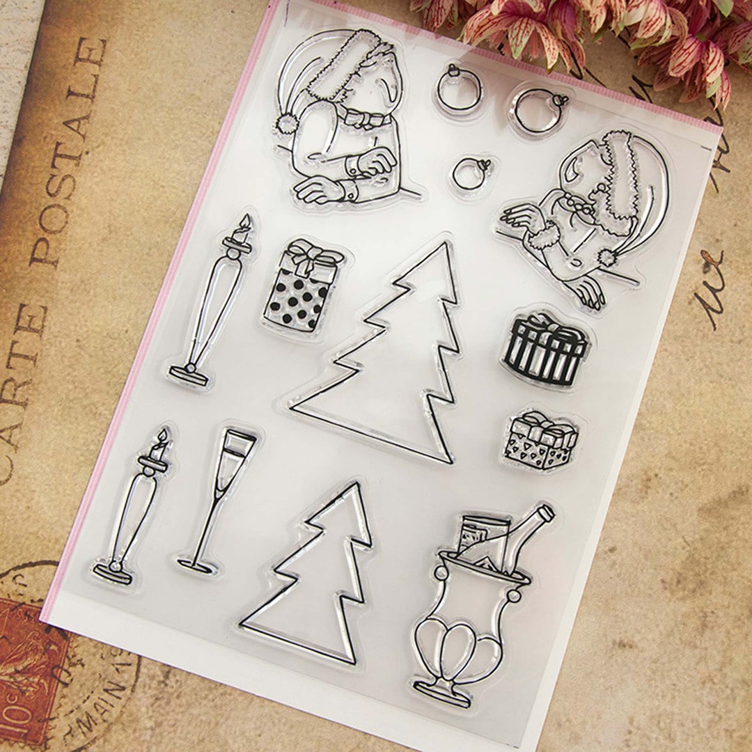 Clear Stamp Transparent Silicone Stamp Soft Rubber Stamp for DIY ...