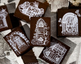 Vintage Blumen Stempel: Deko Stempel Botanische Pflanzen