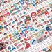 Korean Deco Sticker Set Diary Sticker Paper Sticker Filofax 8 Sheets In ...