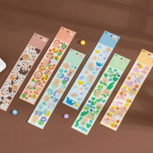 2 Sheets Kawaii Bear Stickers - Cute Cartoon Stickers - Diary Stickers