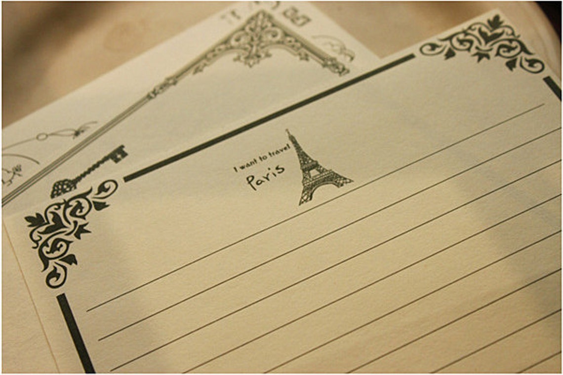 8 Sheets High Quality White Writing Paper Stationery Etsy