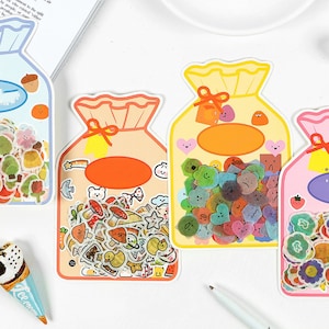 100 szt. Kawaii Małe Przedmioty Naklejki - Świeże Naklejki Deco - Naklejki Pamiętnik