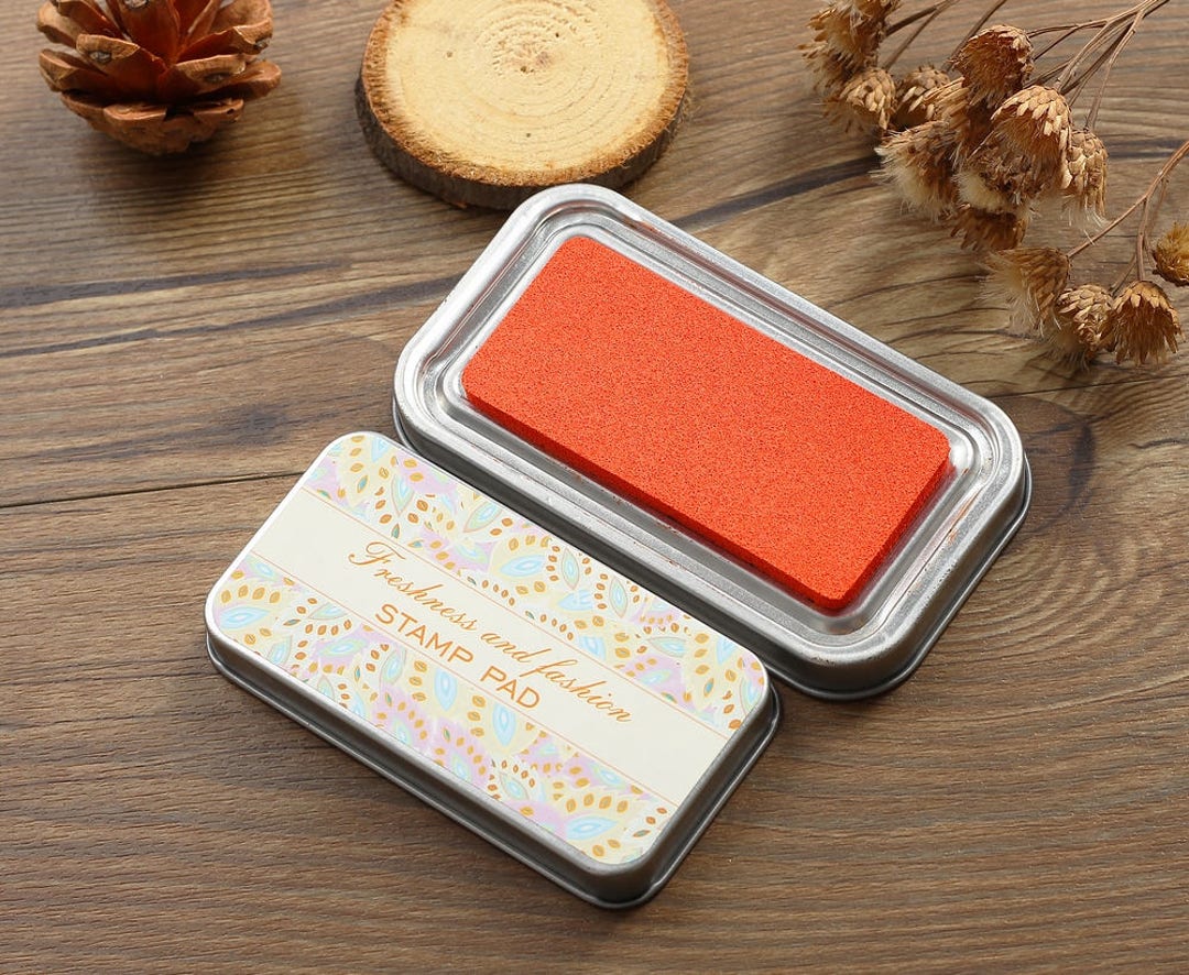 Premium Quality Tin Box Packed Stamp Pad Rubber Stamp Ink Pad Stamp Ink