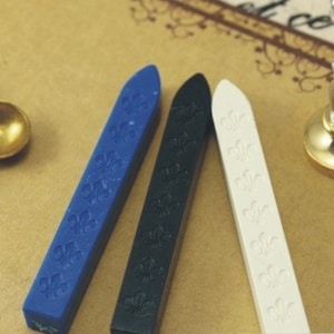 高品質のシーリングワックススティック3本 - ワックス - シーリングワックスシール - シールスタンプ - 芯なし