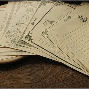 8 hojas de papel de escribir blanco de alta calidad, Papelería, Papel de carta, Papel blanco, Filofax