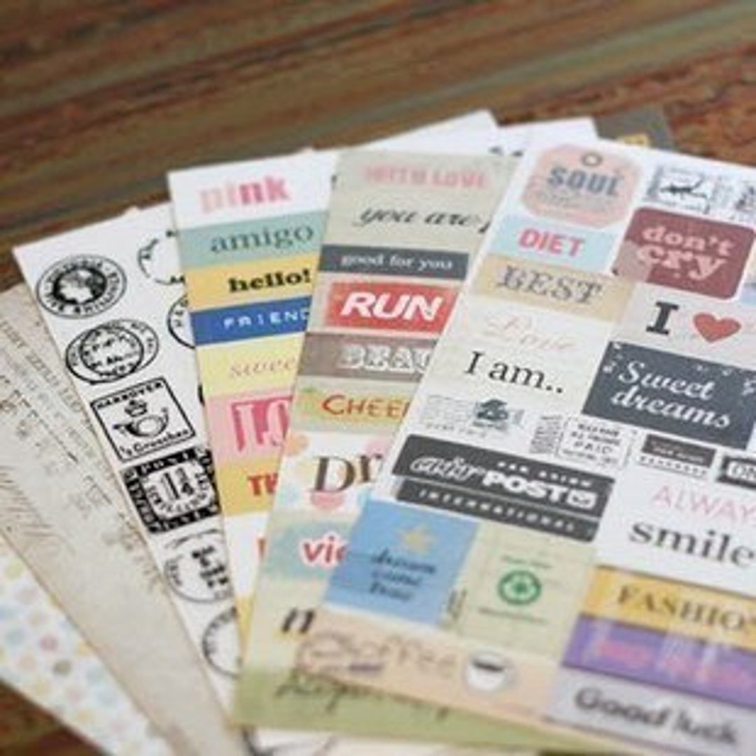 WSERE 225 Pieces Vintage Sticker Decorative Stamp Stickers for