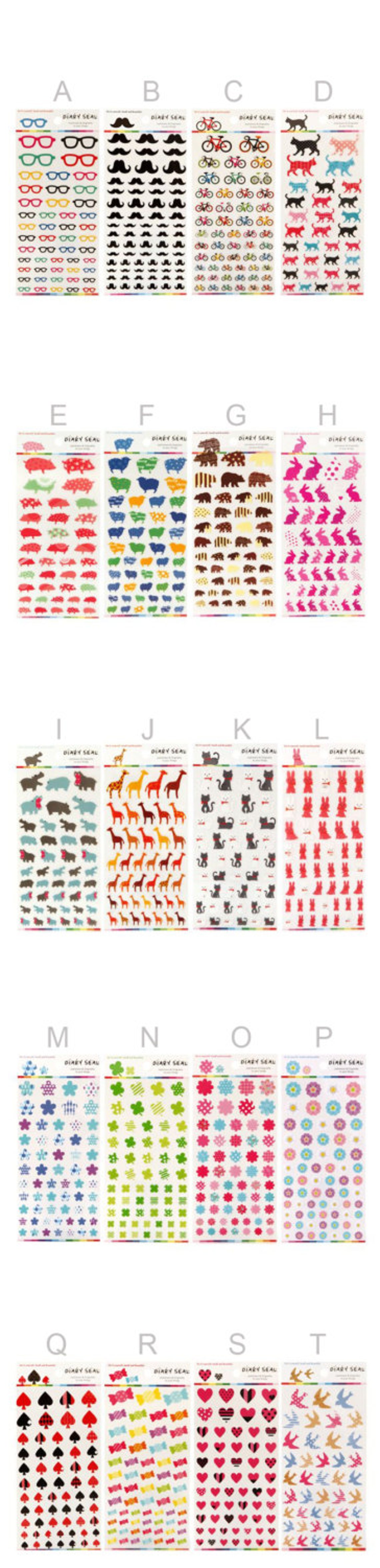 Diary Seal Sticker Korean Diary Sticker Deco Sticker PVC | Etsy