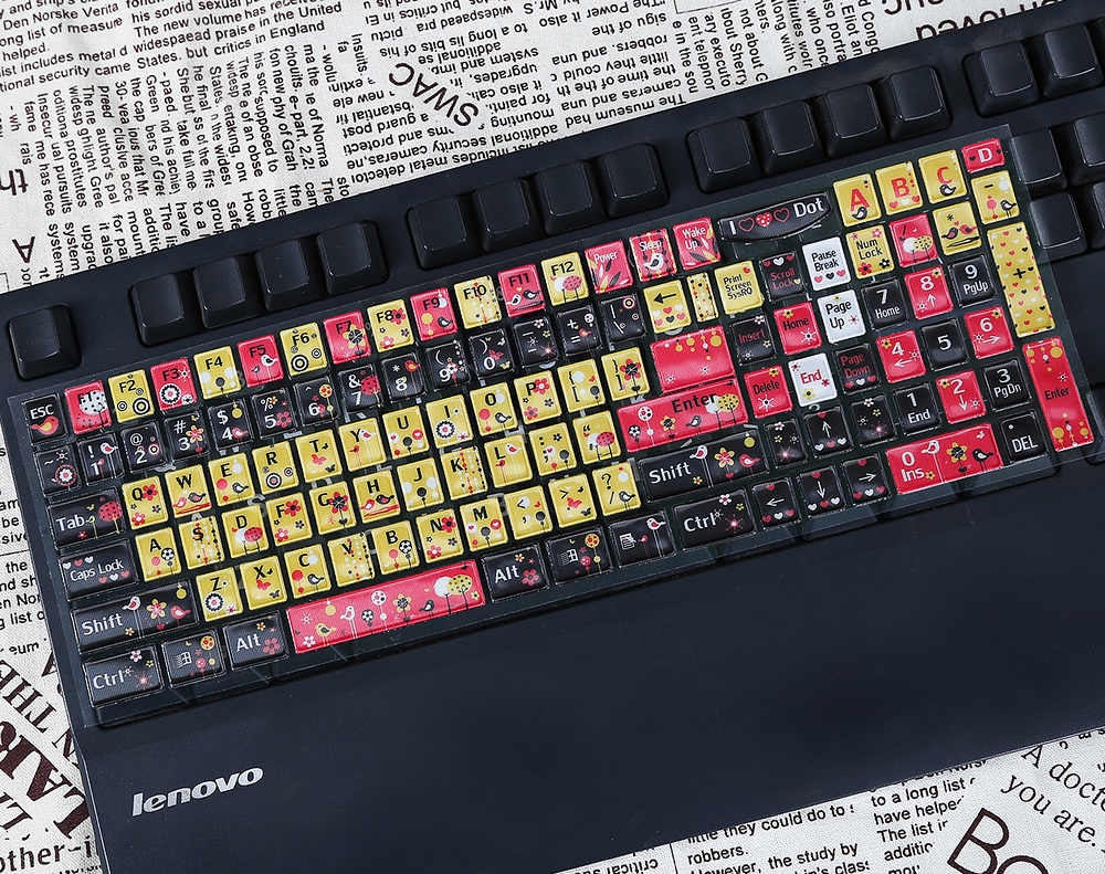 Floral Keyboard Sticker: DIY Mechanical Keyboard Decal - Etsy