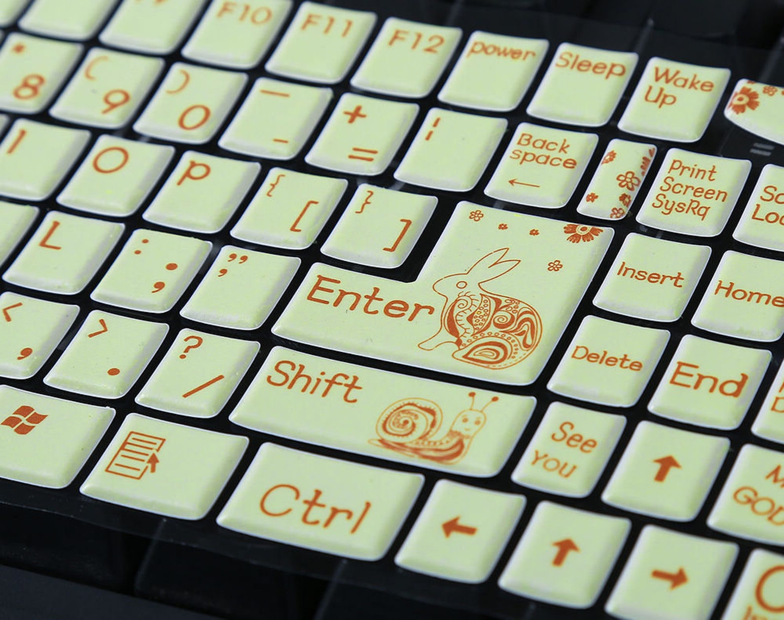 Rabbit Keyboard Sticker Ver.2 DIY 3D Foam Desktop Keyboard Etsy