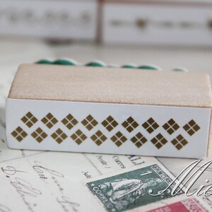 Korean Flower Lace Rubber Stamp - Deco Stamp No 8