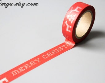 Christmas Washi Tape: Red Holiday Masking Tape