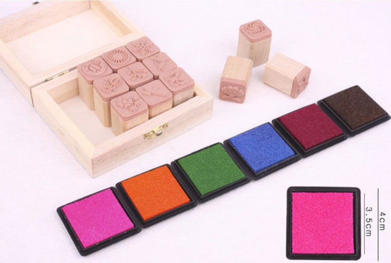 15 Colors Ink Pad Set Stamp Ink Pad Stamp Pad EM62350 Etsy
