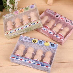 Vintage Design Rubber Stamp Set - Diary Stamps (3 Styles)