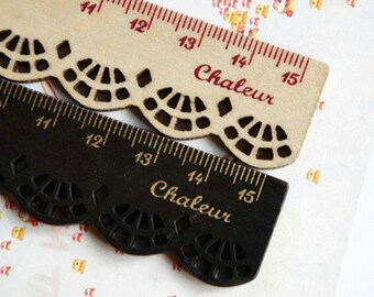 Lace Ruler - Wood Ruler - Zakka - 1 piece - ME3671