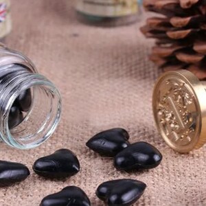 Vintage Style Heart Shape Bottle Packed Sealing Wax - Wax - Wax Seals Stamp - Sealing Wax Seal - black
