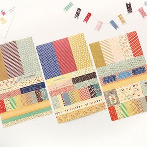 Petit Deco Sticker Ver 2 Masking Paper Stickers Diary Stickers 6 sheets EM64785 image 1