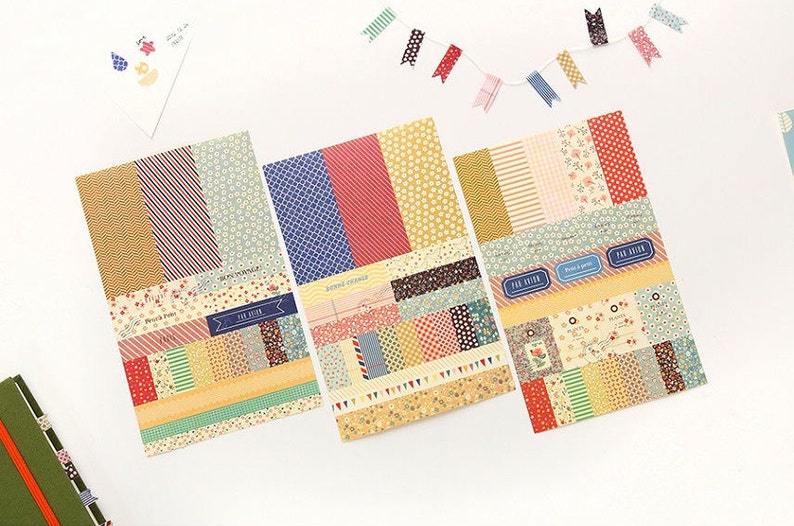 Petit Deco Sticker Ver 2 Masking Paper Stickers Diary Stickers 6 sheets EM64785 image 1