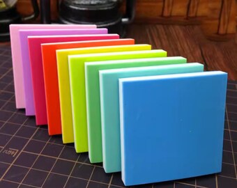 Bloque de sellos de goma de colores: Tallado de sellos DIY - 5 cm