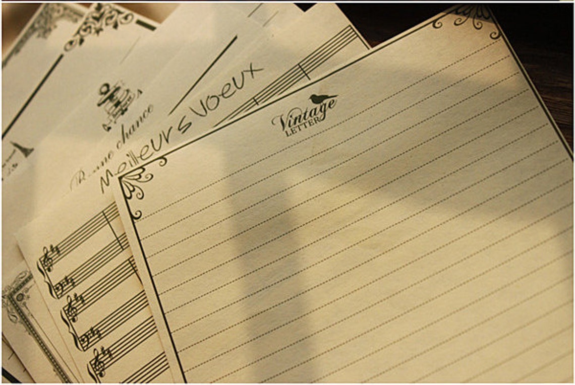 8 Sheets High Quality White Writing Paper Stationery Etsy