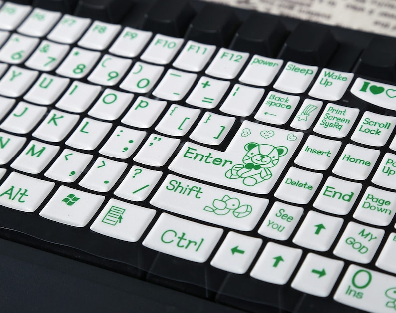 Foam Keyboard Sticker DIY 3D Desktop Keyboard Decal Common Use Etsy
