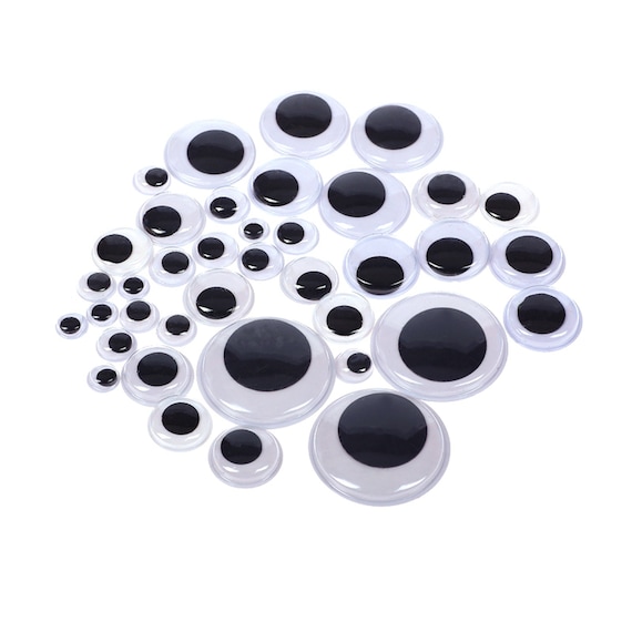 Movable Eye Stickers Wiggle Eyes Plastic Eye With Adhesive Sticker