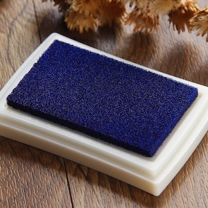 Craft Ink Pad - Stamp Inkpad - Waterproof Ink Oil on Paper Wood Fabric - Blue