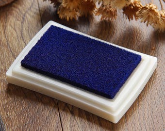 Craft Ink Pad - Stamp Inkpad - Waterproof Ink Oil on Paper Wood Fabric - Blue-EM62308