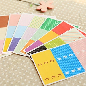 Picnic Flag Sticker Set - Diary Sticker - Deco Sticker - Paper Sticker - 10 sheets
