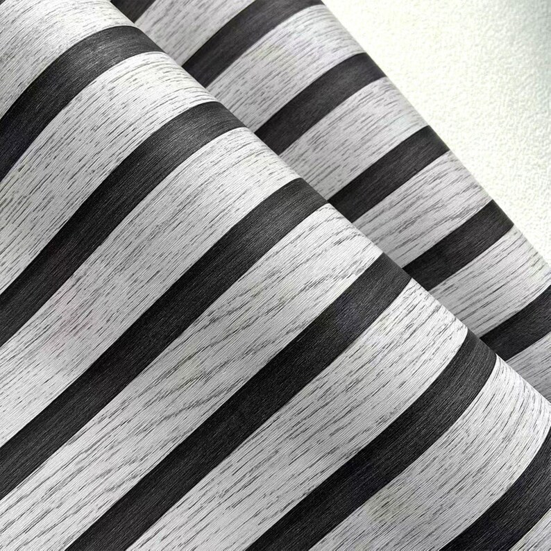 Buy Dark Grey Striped Contact Paper Living Room Wall Sticker Countertop