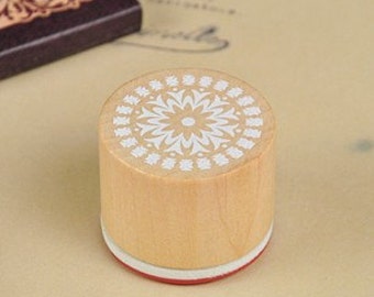 1 Piece Lace Stamp - Wooden Rubber Stamp - Korean Stamp - No 1-EM62822