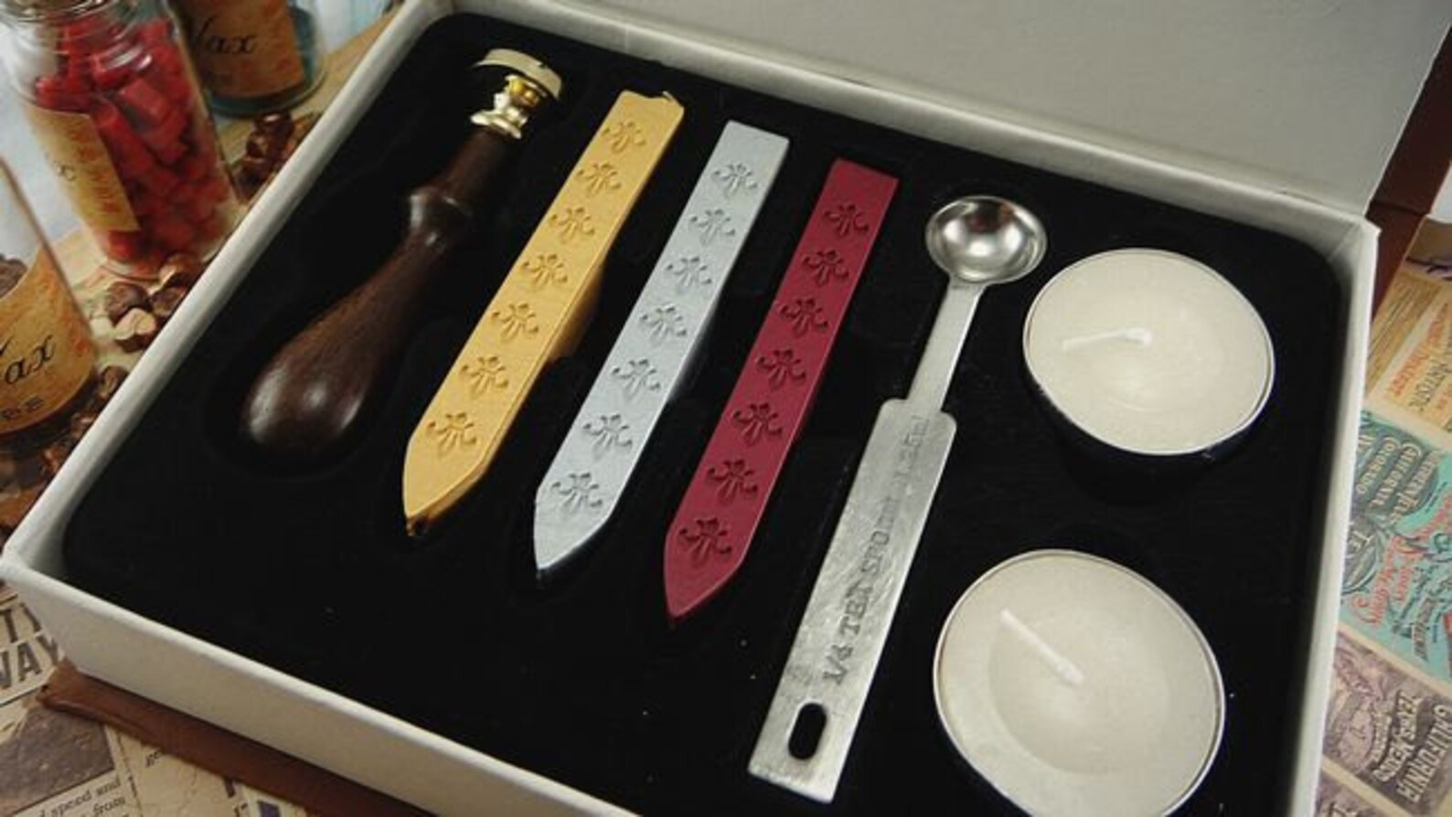 Alphabet Wax Seals Stamp Set Sealing Wax Seal Alphabet Etsy