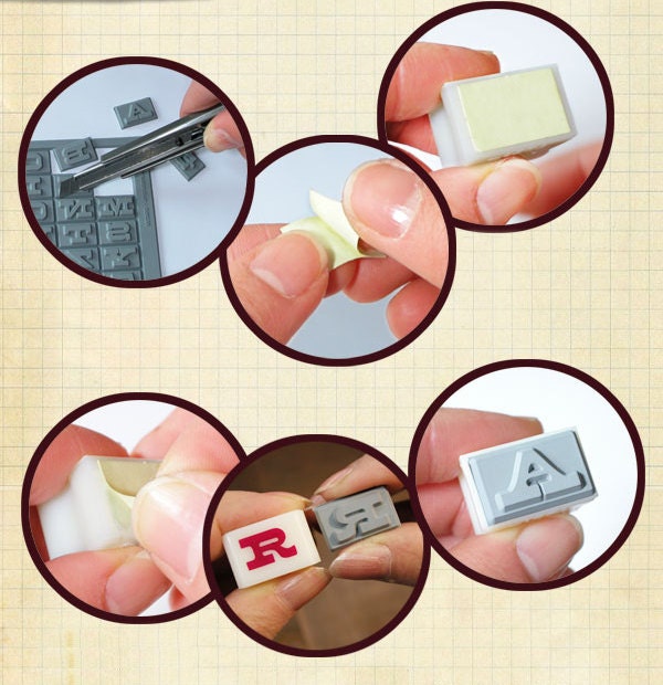 Spring Time Rubber Stamp Set Alphabet Stamp Set Letter - Etsy