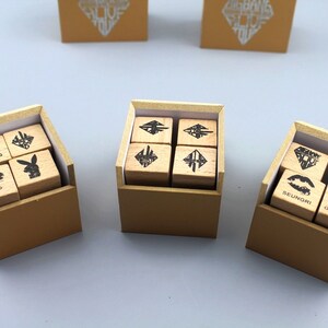 Premium Quality Rubber Stamp Set - Diary Stamp - Deco Stamp - Wood Stamp - Filofax - 3 Cases in