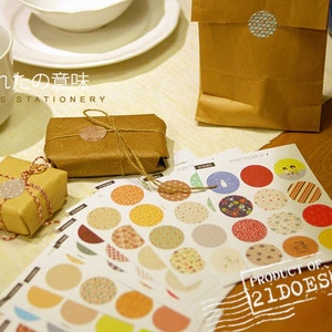 Point Paper Sticker Set  - Diary Sticker - Deco Sticker - Zakka - Filofax - 16 sheets in
