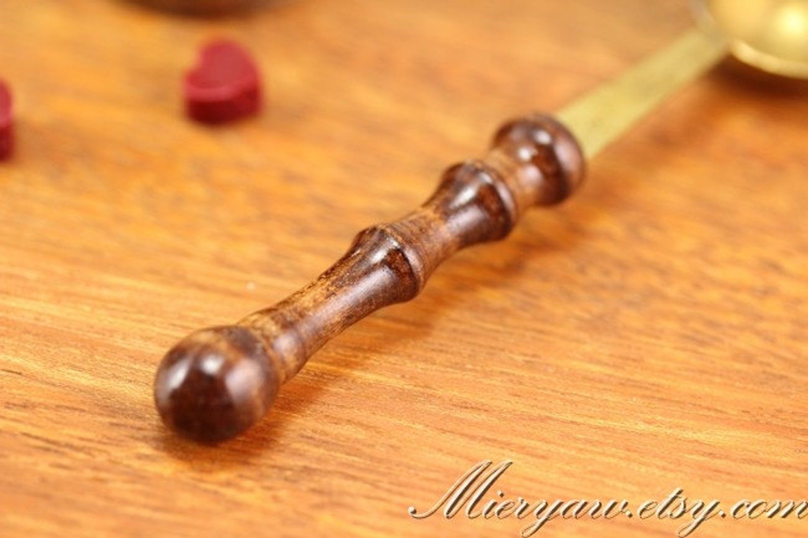 Wood Handle Spoon Wax Spoon Antique Spoon Wax Seal Etsy