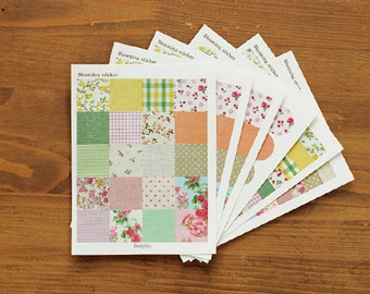 Blooming Sticker Set - Masking Stickers - Diary Stickers - Deco Stickers - 6 sheets-EM64796