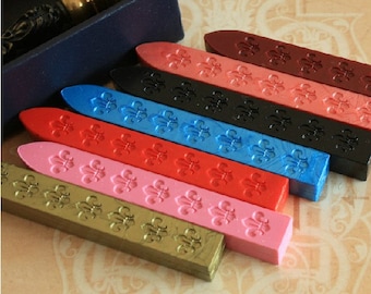 7-Piece Sealing Wax Sticks: Assorted Colors, No Wick