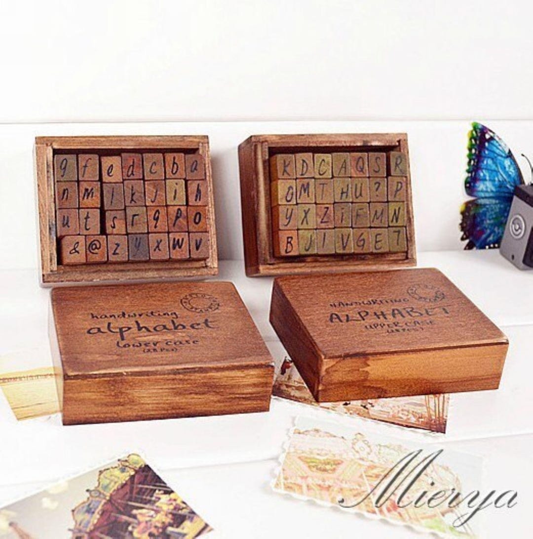 Antique Alphabet Rubber Stamps: Uppercase & Lowercase - Diary ...
