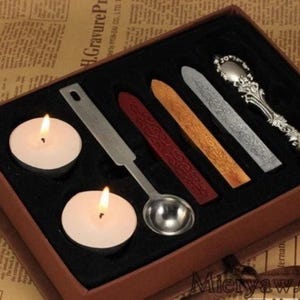 Alphabet Wax Seal Stamp Set - Silver-Plated Handle