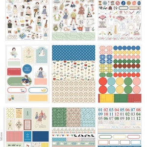 Diary Deco Pack Ver 4 Korean Stickers - Paper Sticker - Diary Sticker ...