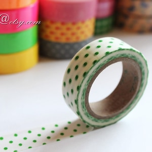 Japanese Washi Tape: Decorative Paper Masking Tape (15mm x 10m)