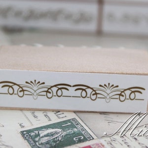 Korean Lace Rubber Stamp - Floral Deco Stamp